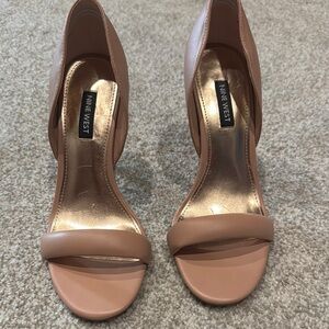 Nine West Tan Stiletto Heels Elegant Design